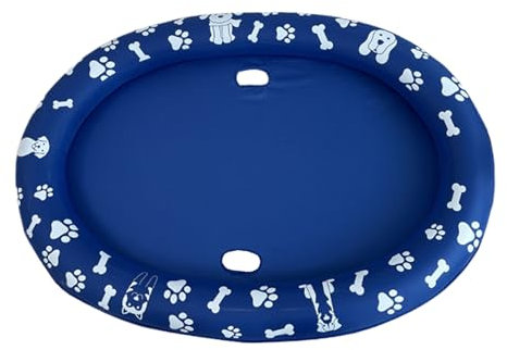 Bañera de perro | Cuenca de flotación PET inflable | Balsa de perro anti-scratch | Llegada de piscina de mascotas plegable | Bañera de piscina para perros sin deslizamiento para entrenar actividades d