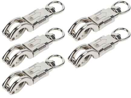 Milageto Lot de 5 mousquetons Anti-Panique à dégagement Rapide, en Alliage de Zinc, pour Chevaux, Accessoires d'équitation pour Longes et fouets de
