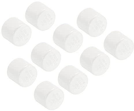 QUARKZMAN 10 Paquete PVC Tubería Tapa - Agua Tubería Tapón Inserto Conectores Accesorios, Redondos Deslizantes Enchufe, Aplicar a Exterior/Jardín (20mm ID)
