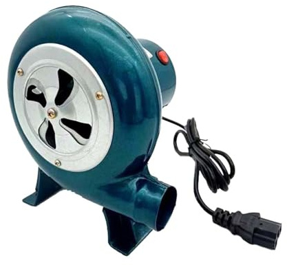 Barbecue d'extérieur haute efficacité 48 V 80 W souffleur d'air en métal pour feu de camp, cuisson en plein air, tricycle, souffleur électrique pour configurations de barbecue portable