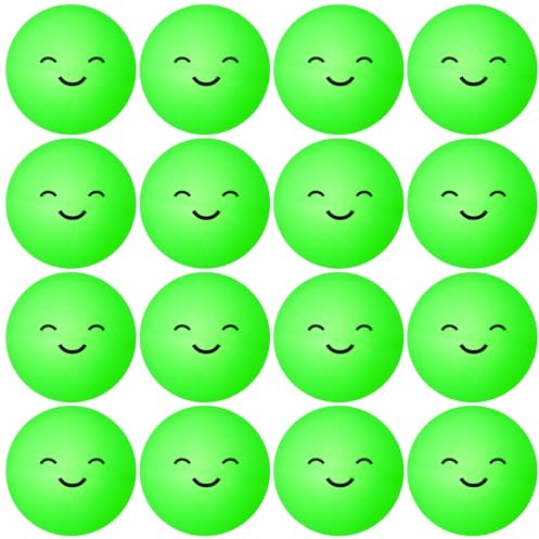 Soulchen 36 Pcs Glow in The Dark Table Tennis Balls 40mm Lighted Table Tennis Balls Luminous Green Neon Ball for Outdoor Practice Night Party Decoration Sports Activities Party Favor Goodie Bag Gift