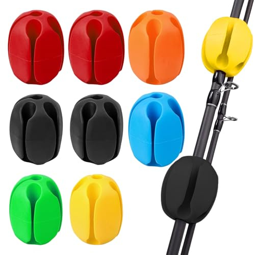 quyueug Ensemble de 8 Support de Canne à pêche — Convient aux Bateaux, Véhicules, Plages et Supports pour Cannes à Pêche en Surf | Support Canne a Peche | Attache Canne a Peche