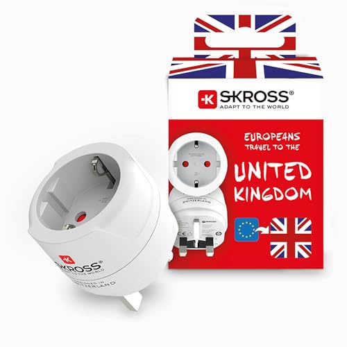 SKROSS 1.500230C-E, Europa till UK reseadapter för resor från Europa i Storbritannien