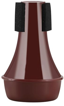 Drfeify Sourdine de Trompette, Silencieux de Pratique en Plastique ABS, Accessoire de Réduction du Son pour Petites Trompettes (BROWN)