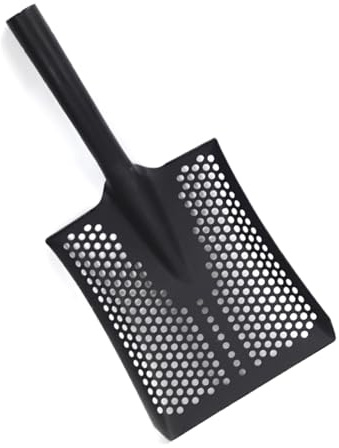 Testa a pala per setacciatura resistente con telaio in acciaio al carbonio per giardinaggio filtraggio del suolo e scarico testa a vanga in acciaio al carbonio