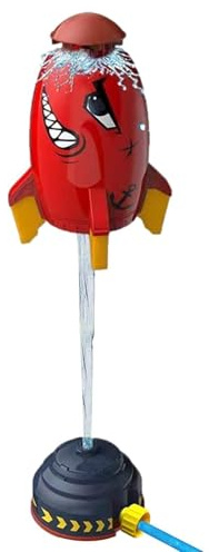 Water Sprinkler for Kids Fun Flying Rocket Sprinkler with Hose | Kids Outdoor Toys for Adventure Activities Games Summer Spring Backyard Yard Patio Park Birthday Party Outdoor