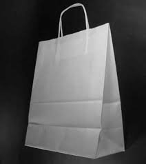 HELGUEFER - Bolsa Celulosa Blanca 32 X 41 -Caja 200 Ud-con Asa Rizada