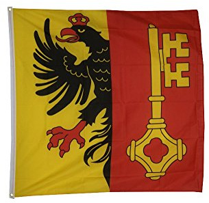 Digni Bandiera Svizzera Canton Ginevra - 120 x 120 cm Sticker Gratis