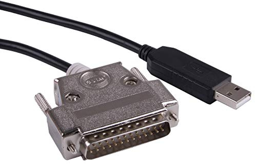 Câble convertisseur USB vers DB25 RS232 série Null Modem pour Sharp X68K X68000 PC Communiquer Câble de programmation