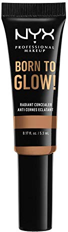 NYX Professional Makeup Born to Glow Radiant Concealer, Schillerndes Finish, Reduktion von Augenringen, Highlighten und Contouring, Vegane Formel, Farbton: Golden Honey