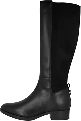 Geox D Felicity Smooth Leather, Stivali Donna, Black, 37 EU