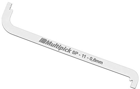 Multipick ELITE Lockpicking Spanner Profi SP-11 TOK 0,6 mm Breite – Tension Over Keyway - Schloss Spanner Werkzeug Tool für das Lockpicking Set und Dietrich Set für Anfänger und Profis
