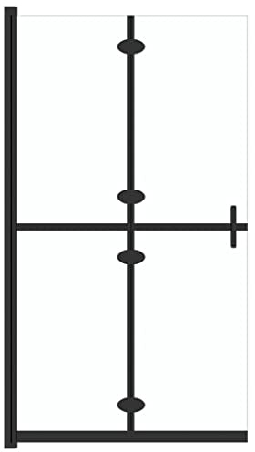 VidaXL Hopfällbar Duschvägg Med Klart ESG-glas 80x190 cm, Duschskärm, Skiljeväggar