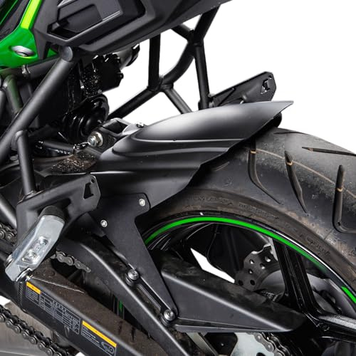 TAZGANTAX Moto Pneumatico Posteriore Hugger Parafango Per VER-SYS 650 VER-SYS650 KLE650 2007-2022 2016 2017 2018 2019 2020 2021KLE 650 parafango ruota posteriore paraspruzzi (Nero)