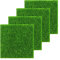 Kiuiom Césped Artificial Alfombra, Césped Artificial Musgo, Alfombra de Césped Sintético, 4PCS Decoración de Suelos Césped Falso para Decoración Estera de Césped Artificial Realista Césped de Jardín