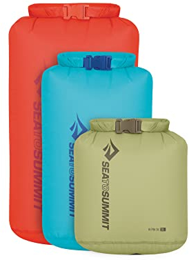 Sea to Summit - Ultra-SIL Dry Bag Set (3L, 5L, 8L) - wasserdichte Tasche & Aufbewahrung - Rollverschluss & Patentierte Field Repair-Schnalle - Ultra-SIL-Nylongewebe 30D - Wandern & Reisen
