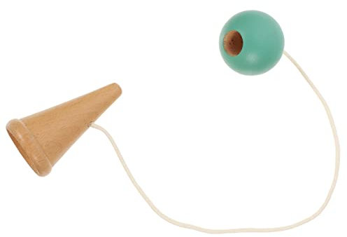 HOOTNEE Kendama Geschicklichkeitsspiel Für Hand-Augen-koordination Trainieren Mit Praktischem Holzspielzeug Fördert Feinmotorik Und Konzentration Für Drinnen Und Draußen