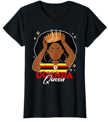 Ugandan Queen Crown Ugandan Pride Ugandan Flag Uganda T-Shirt