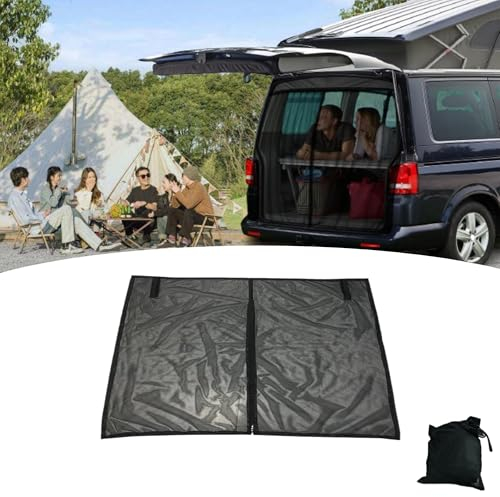 Zanzariera per portellone posteriore per VW T6, Auto Zanzariera Magnetica Rete anti-insetti per portellone auto Protezione Solare zanzariera porta camper per VW T6 (Aggiornato)