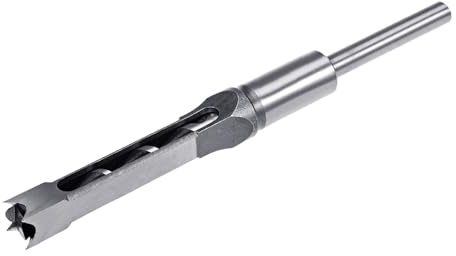 sourcing map Punta da trapano quadrata da 11 mm (7/16) in acciaio ad alta velocità per mortasatrice cava per lavorazione del legno, carpenteria, mortasa, tenone