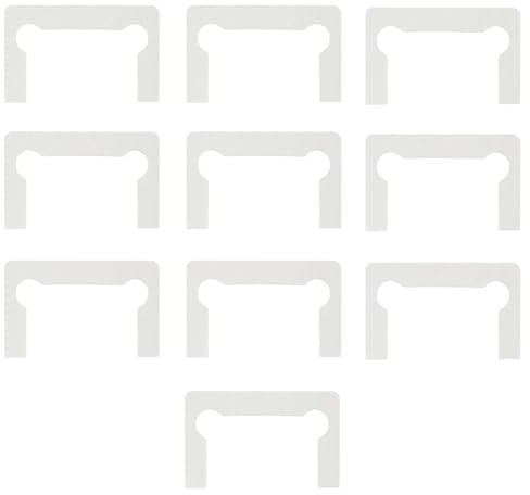 Kit de juntas de repuesto para bisagras, 10 unidades, juntas de bisagra para puertas de cristal de ducha, arandela antideslizante para abrazadera de baño, color blanco