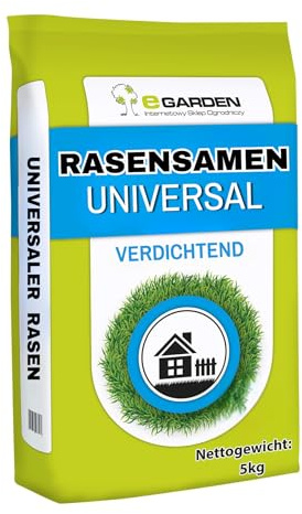 eGraden Universelle Rasensamen 5kg – Schnell wachsende, strapazierfähige Gras-Saat für dichten Rasen | Ideal für 200m²