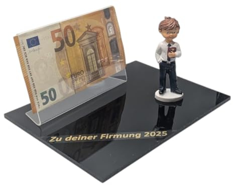 DIY Geldgeschenk zur Firmung 2025 – Bastelset mit goldener Aufschrift – Kreative Geschenkidee zum Selbstgestalten für Jungen (Firmung Junge Gold)