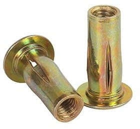 flachköpfige mutter, 10 Stück vorgewölbte Schaftmutter mit flachem Kopf und Gewindeeinsatz, verzinkter Kohlenstoffstahl, Mehrfach-Nietmutter(M4*18)