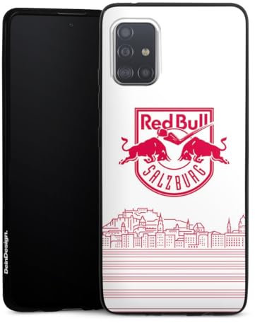DeinDesign Slim Case extra dünn kompatibel mit Samsung Galaxy A51 5G Silikon Handyhülle schwarz Hülle Eishockey Skyline EC Red Bull Salzburg