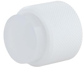 EVI Herrajes | Designer väggdörrstopp – diamanträfflad – 2,8 cm x 2,8 cm – vitlackerat stål – självhäftande och skruvfästning