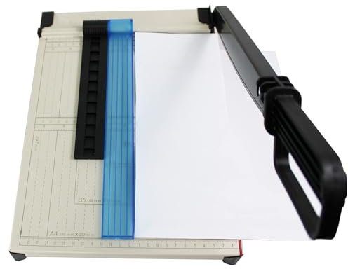 Profi Hebelschneider A4 aus Metall Schneidemaschine für Foto, Pappe und Papier bis zu 15 Blatt TMK1057