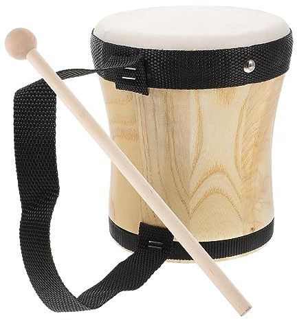 BESPORTBLE Percussion-trommel Musikinstrument Für Junge Mädchen Frühen Lernen Bildung Spielzeug Mit Robustem Schaffell Und Professioneller Verarbeitung