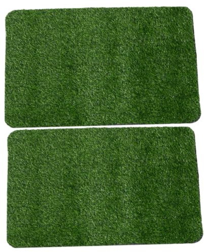 Milisten 2pièces Tapis De Gazon Synthétique Paillasson pour Entrée Terrasse Ou Jardin Imitation Réaliste Facile Entretien
