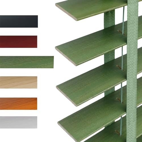 Wood Blinds For Indoor Windows, 2 Slats Blackout Horizontal Privacy Wooden Blinds, 10''-76'' Room Darkening Shade For Bedroom Bathroom Living Room Cordless(Green)