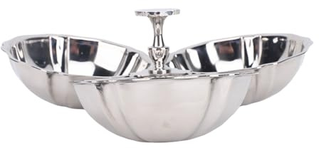 Fdit Placa de Bocadillo de Frutas Bandeja de Postre Reutilizable para el de Acero Inoxidable para el Hogar para la Fiesta de la Cocina del Hogar