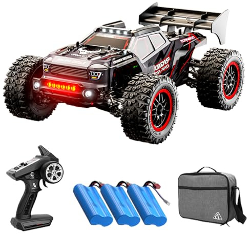 Teeggi 80km/h Ferngesteuertes Auto Für Erwachsene mit Tragetasche, 1/16 Off Road Race Buggy, 4WD Bürstenloser Motor RC Truck Geschwindigkeit Offroad Drift