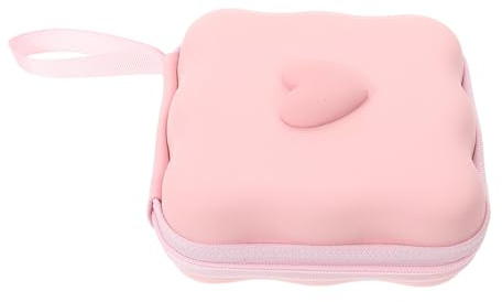 TOYANDONA Porta Assorbenti Igienici e Tecnologia Isolamento Odori Rosa Compatto in Eva Design Multicomparto per Donne, per Viaggi e Uscite Discrete
