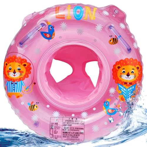 ZesGlyxyr Anello di Nuoto Bambini, Anello di Nuoto per Bebè, Galleggiante Gonfiabile per Bambini, Salvagente con Mutandina Aiuta i Bambini 6-36 Mesi - Rosa