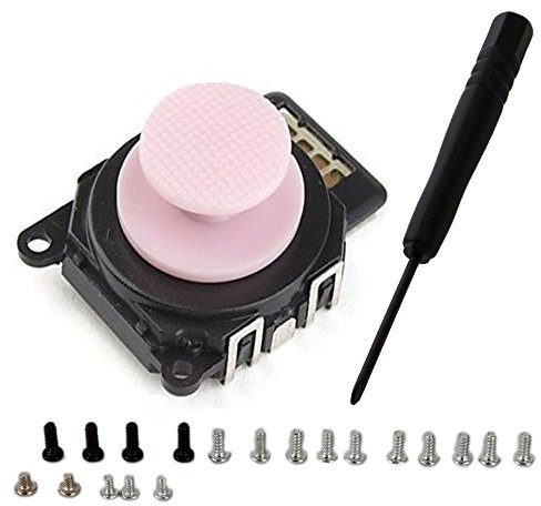 Rosa Analógica 3d Button Joystick stick Rocker con tapa para Sony PSP 2000 2001 + 19 tornillos + herramienta