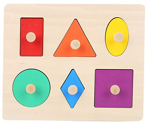 Baby Holzform Puzzles, YOUTHINK 1 Satz Geometrisches Puzzle Kinder Holz Lernen Pödagogische Vorschule Spielzeug Montessori Mehrfachform Puzzle für Baby Kleinkinder Kinder
