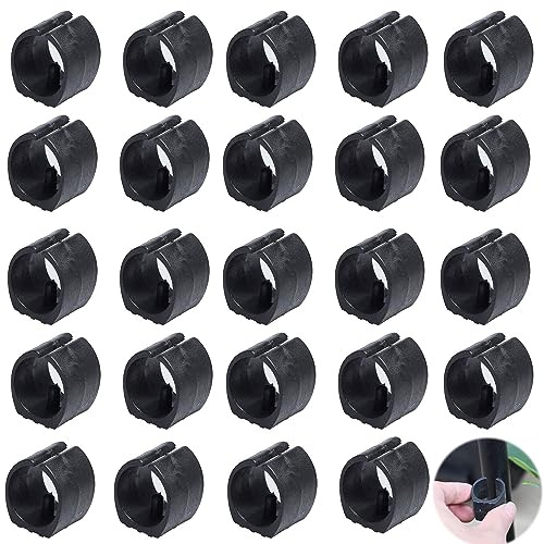 LEZED Patins de Serrage de Tube de Chaise en Plastique Chaise en Plastique pour Pieds de Chaise en Forme de U Patins pour Pieds de Chaise à Attaches pour tubes ronds 24 pièces (32mm)