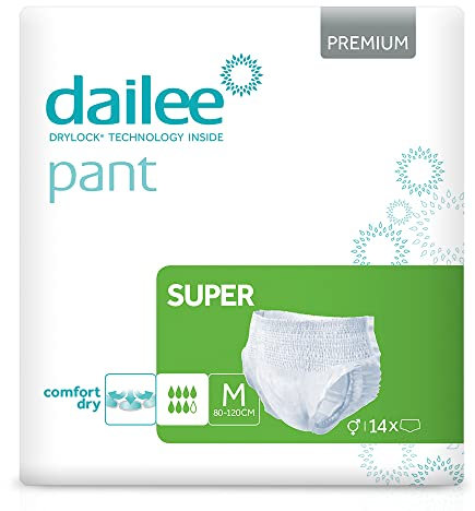 Dailee Pants Super XL - 30x Pañales Adultos Maxima Absorcion - Braga Pañal Adulto para Ancianos, Hombres y Mujeres - 30 Bragas Incontinencia Mujer y Hombre