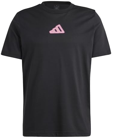 adidas Herren AEROREADY Tennis Play Graphic Tee T-Shirt, Black, L