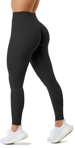 Unthewe Naked-Feel No Front Seam Leggings for Women - High Waisted Buttery Soft Workout Yoga Pants 25
