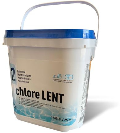 Gre 90010L Chlore Lent – Eco Chlore lent, pastilles de 250 g – 5 kg