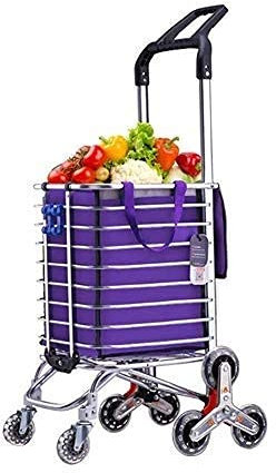 Multifunktionaler Aufbewahrungswagen, Multifunktions-Einkaufswagen, Faltbarer Wagen, 35 kg Kapazität, Drehgriff, Aluminium-Einkaufskorb mit 8 Ers für Gepäck, Reise-Handkarren, Aufbewahrungs