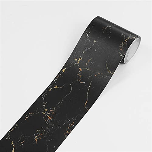 Tapetenbordüre-Aufkleber, Tapetenbordüre, selbstklebend, Taillenwandaufkleber, Küche, Badezimmer, Eckleiste, selbstklebender Marmoraufkleber (Farbe: 003, Größe: 5 m x 10 cm) (Farbe: 108, Größe: 5 m x