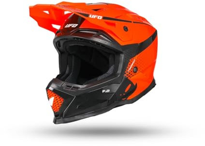 UFO PLAST Helm Echus Orange/Schwarz XL