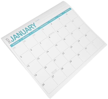 NUOBESTY Wandkalender Magnetisch Kühlschrankmagnet Dekorativer Kühlschrank Papierkalender 2024–2025 Dekorativer Englischer Magnetischer Papierkalender