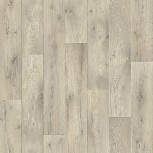 Reclaimed Oak Quality Vinyl Flooring Roll Wood Plank Effect Lino Cheap Kitchen Bathroom Floor (2m x 1.5m)